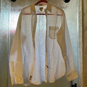 J. Crew Button Down Linen Top